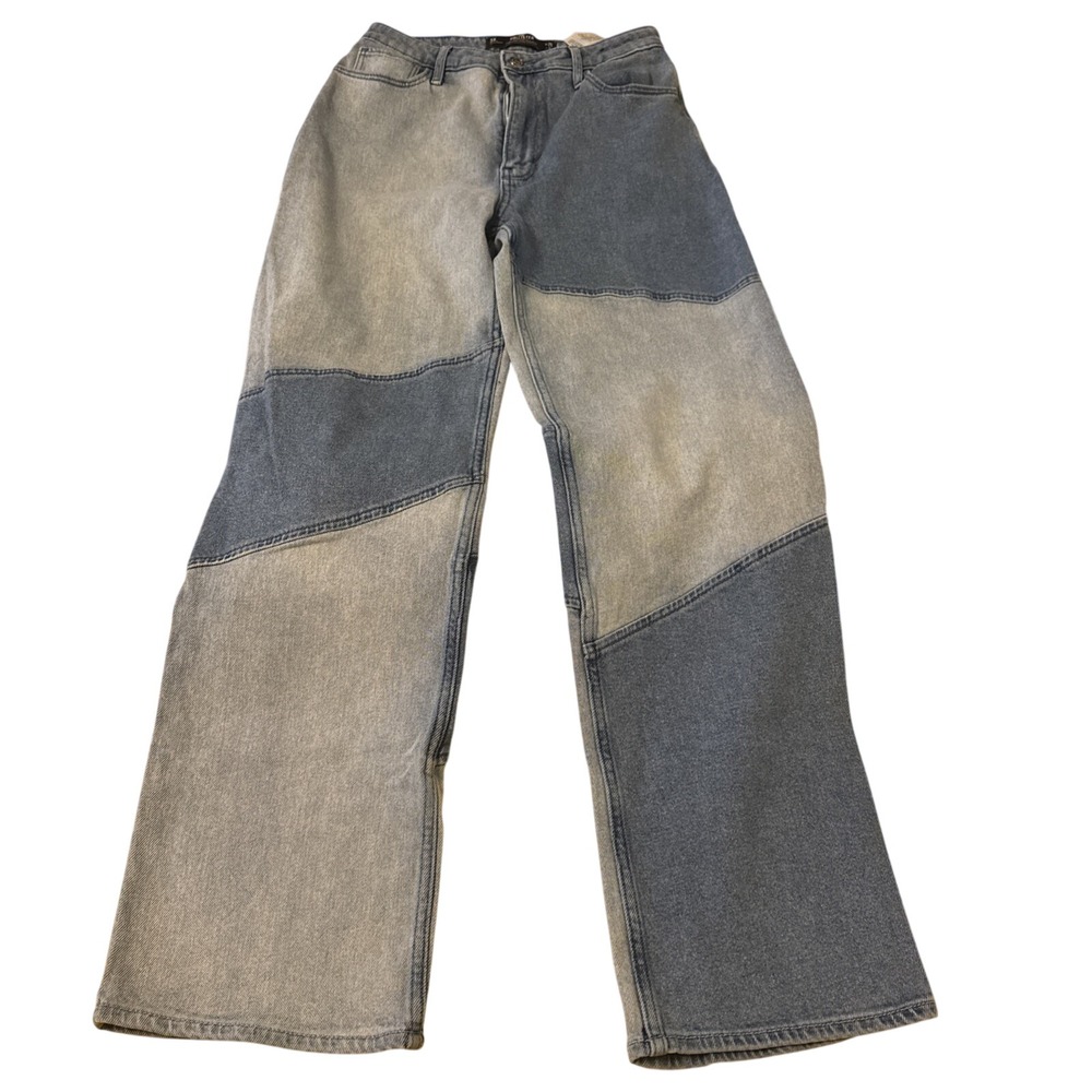 Hollister‎ Women's Ulta High Rise Dad Jeans Patchwork Sz 3R 26w/31L